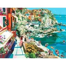 RAVENSBURGER USA ROMANCE IN CINQUE TERRE 1500 PIECE PUZZLE