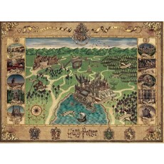 RAVENSBURGER USA HARRY POTTER HOGWARTS MAP 1500 PIECE PUZZLE