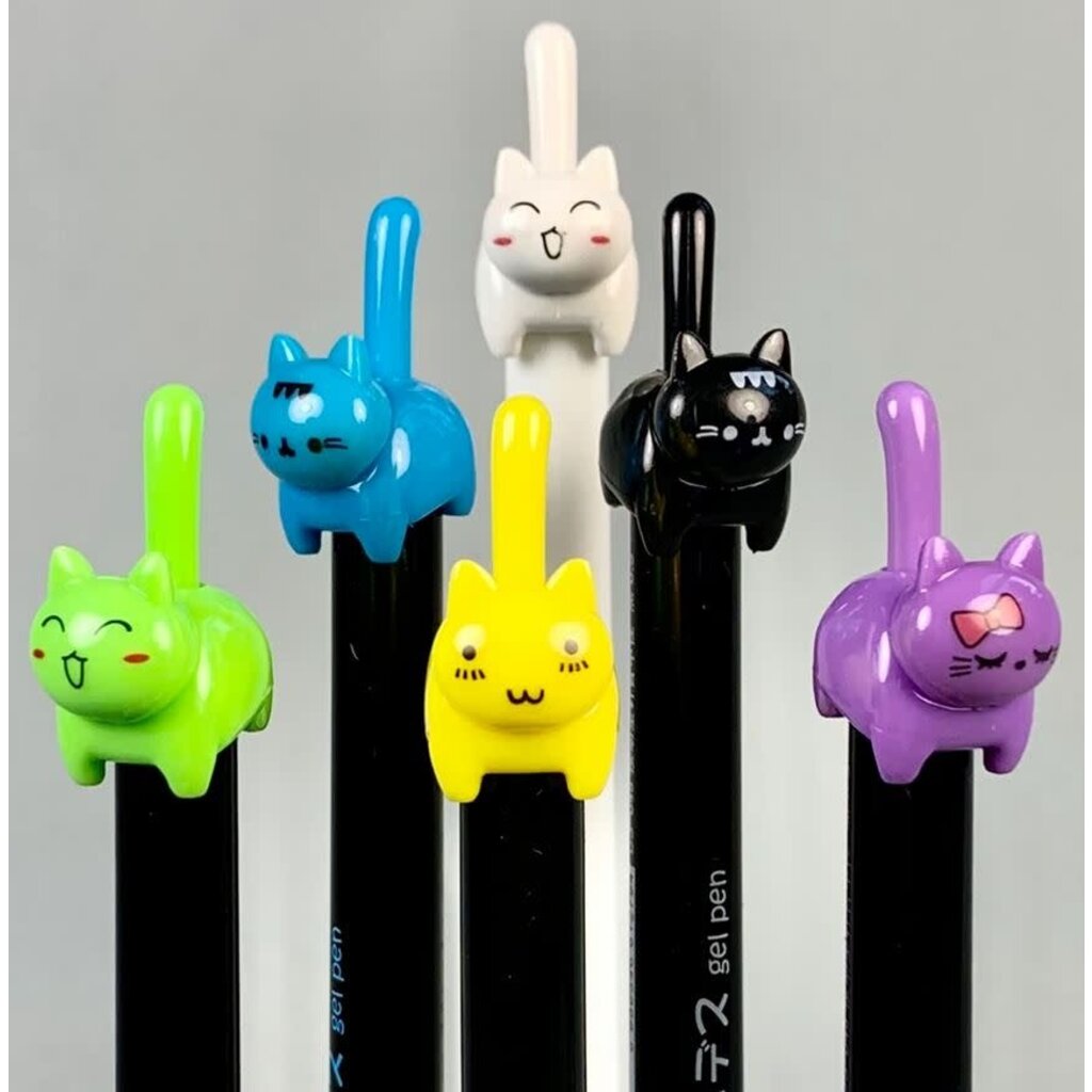 BC USA RETRACTABLE FINELINE CAT TAIL GEL PEN
