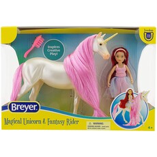 BREYER MAGICAL UNICORN & FANTASY RIDER