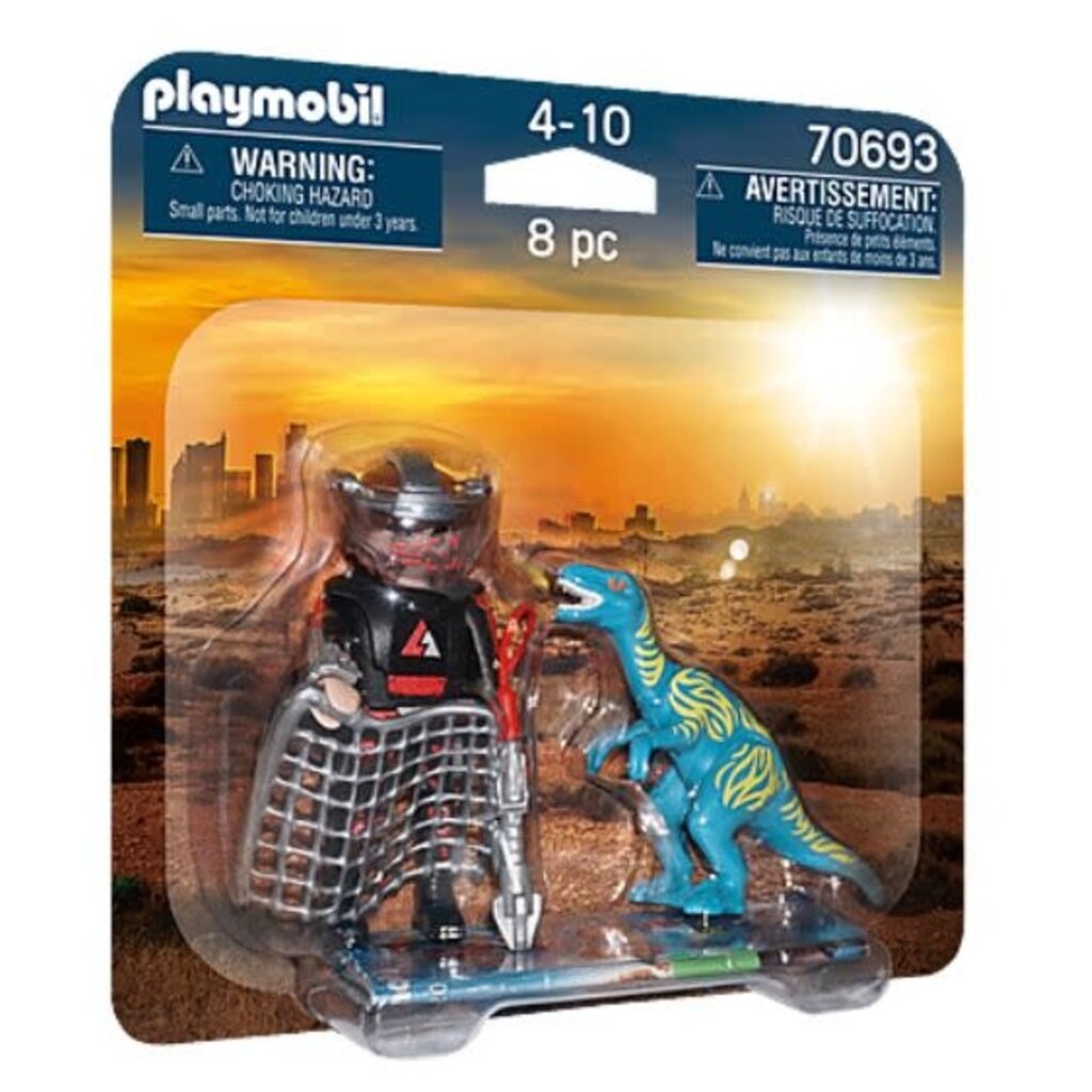 PLAYMOBIL DUOPACK VELOCIRAPTOR WITH DINO CATCHER**