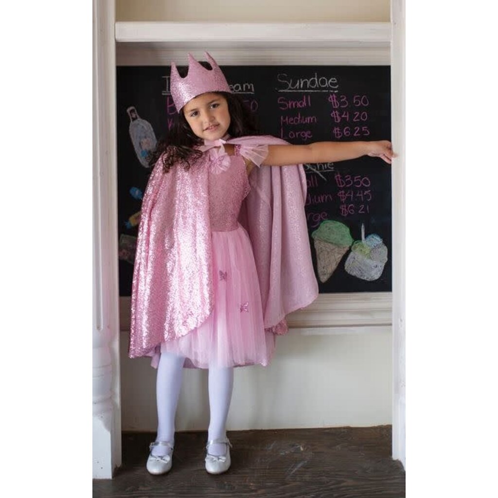 GREAT PRETENDERS PINK SEQUINS BUTTERFLY DRESS & WINGS (5-7)