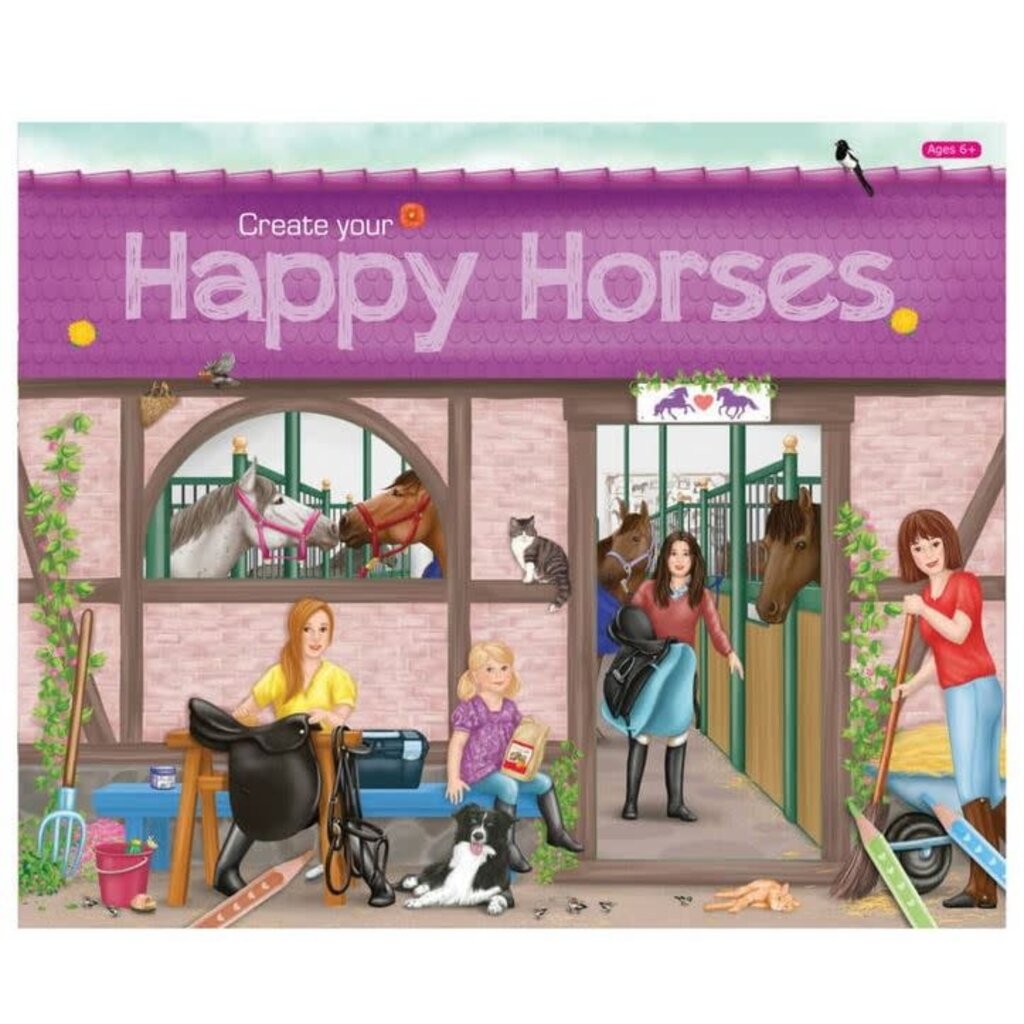 SCHYLLING ASSOCIATES HAPPY HORSES STICKER BOOK*