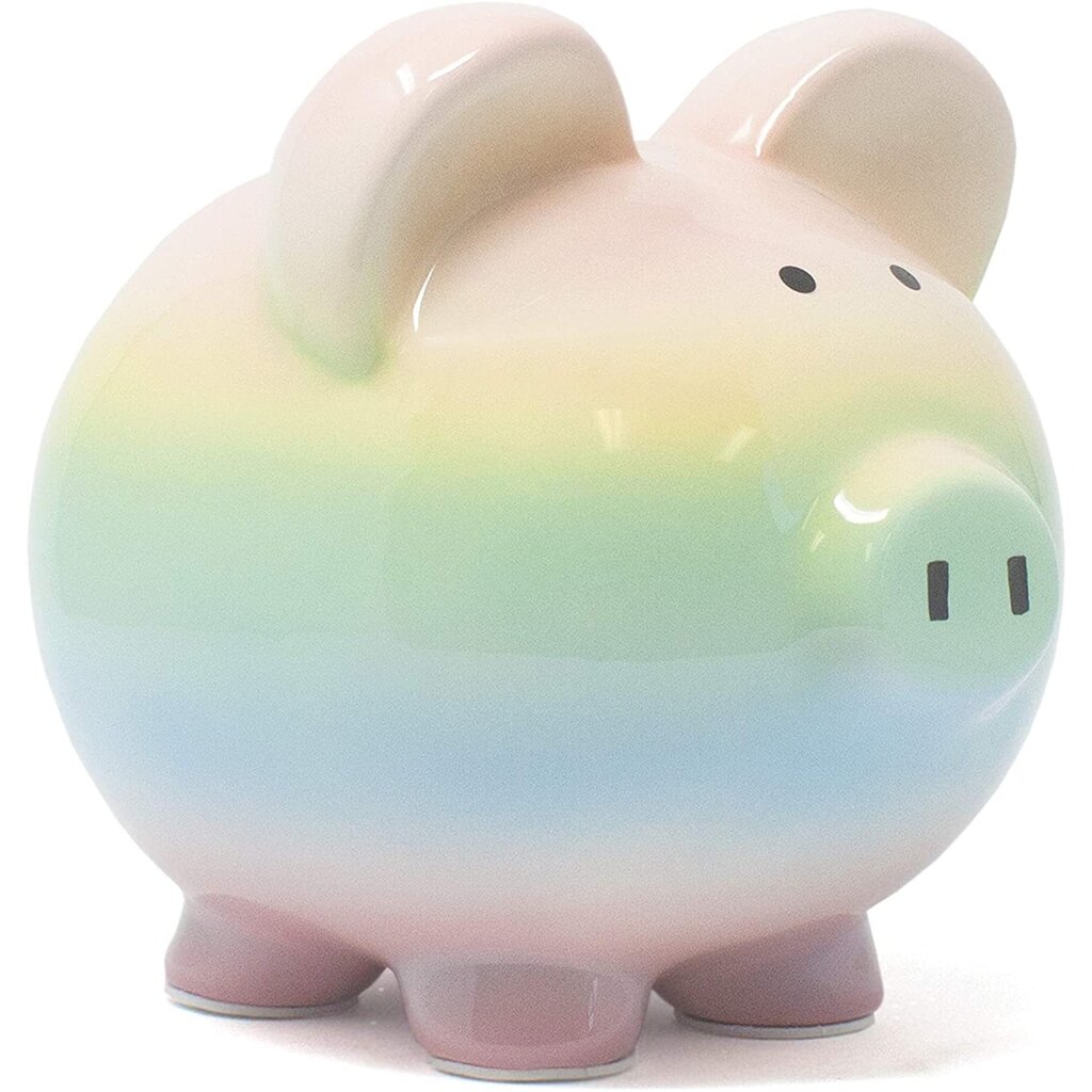 CHILD TO CHERISH BOSS HOG PIGGY BANK RAINBOW