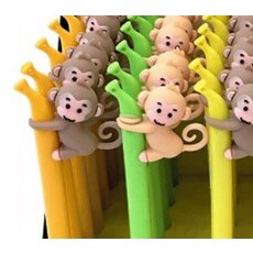 BC USA FINELINE GEL PEN MONKEY ON BANANA*