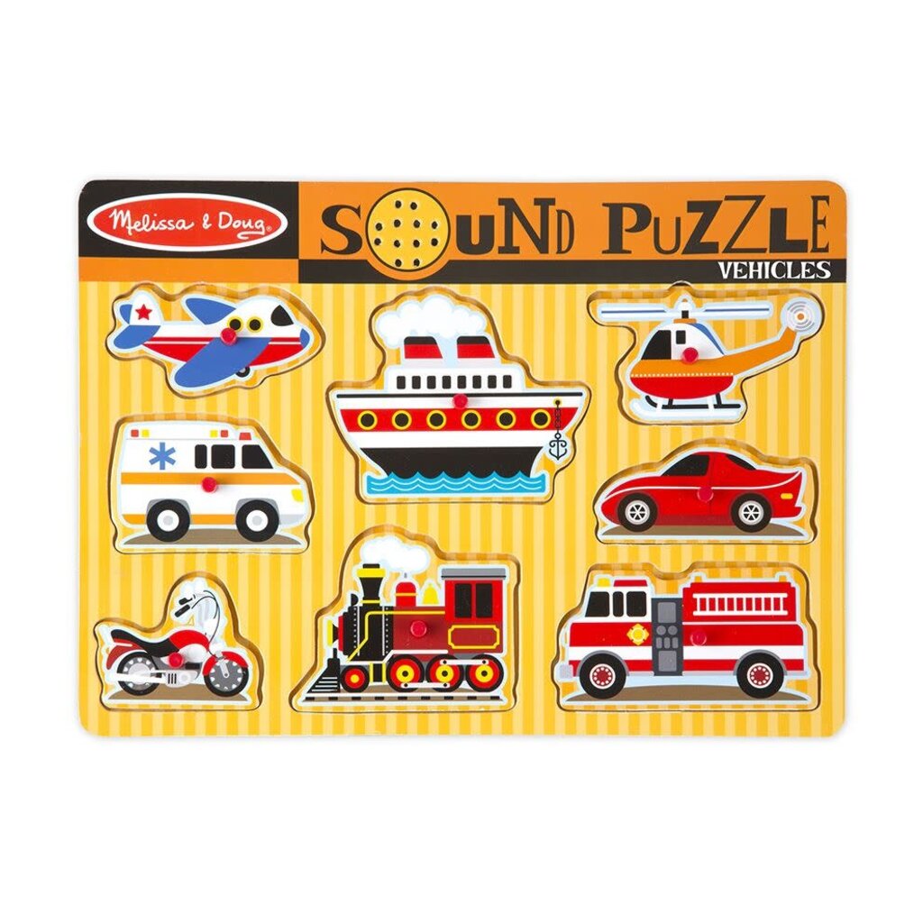 MELISSA AND DOUG SOUND PUZZLE VEHICLES