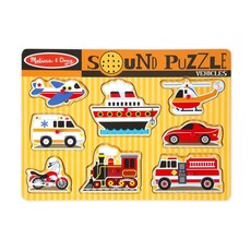 MELISSA AND DOUG SOUND PUZZLE VEHICLES