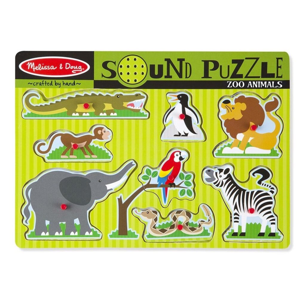 MELISSA AND DOUG SOUND PUZZLE ZOO ANIMALS