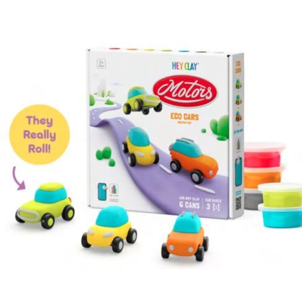 FAT BRAIN TOYS HEY CLAY ECO CARS*