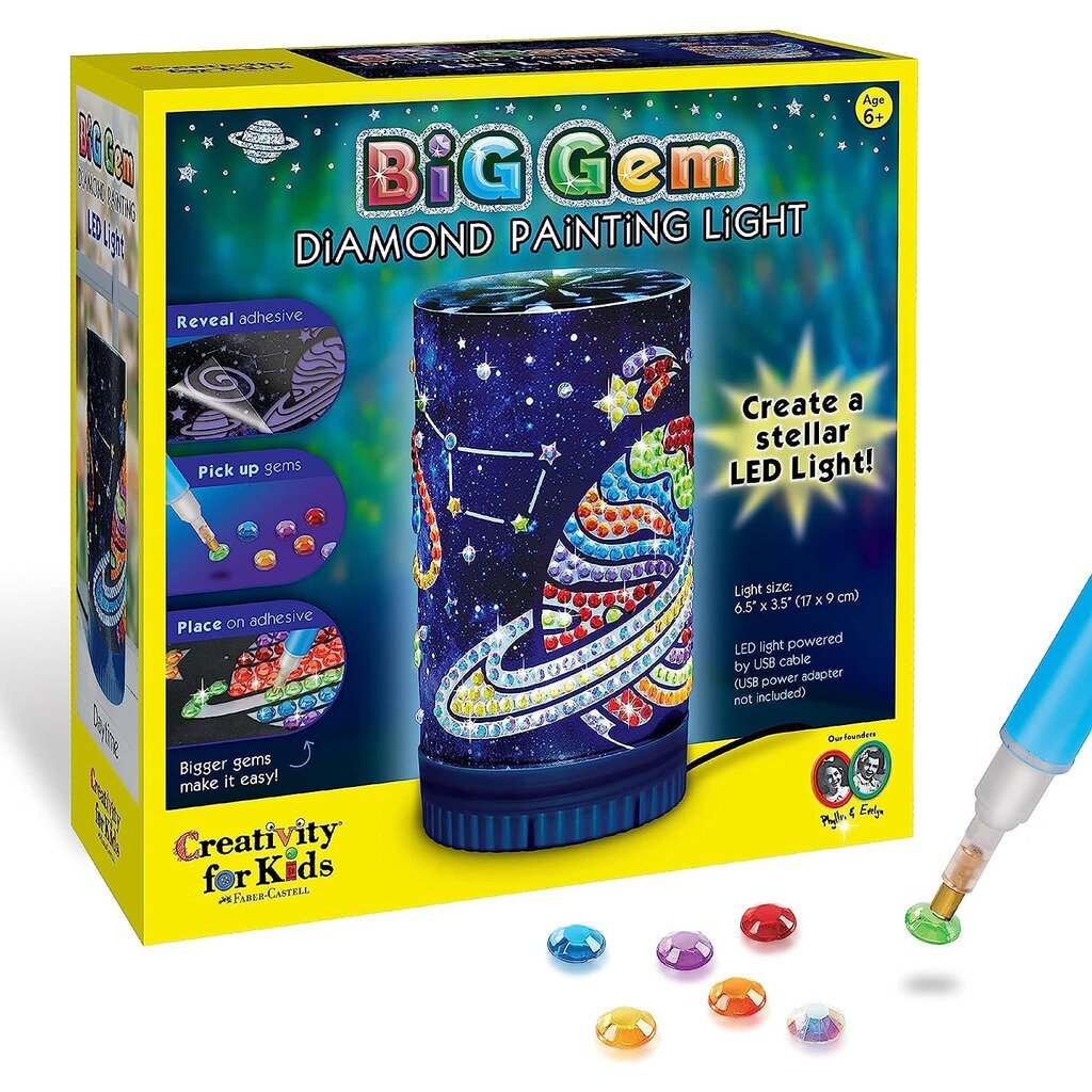 CREATIVITY FOR KIDS BIG GEM DIAMOND PAINTING LIGHT