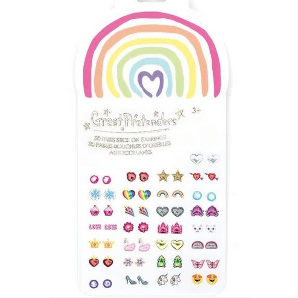CREATIVE EDUCATION RAINBOW LOVE STICKER EARRINGS