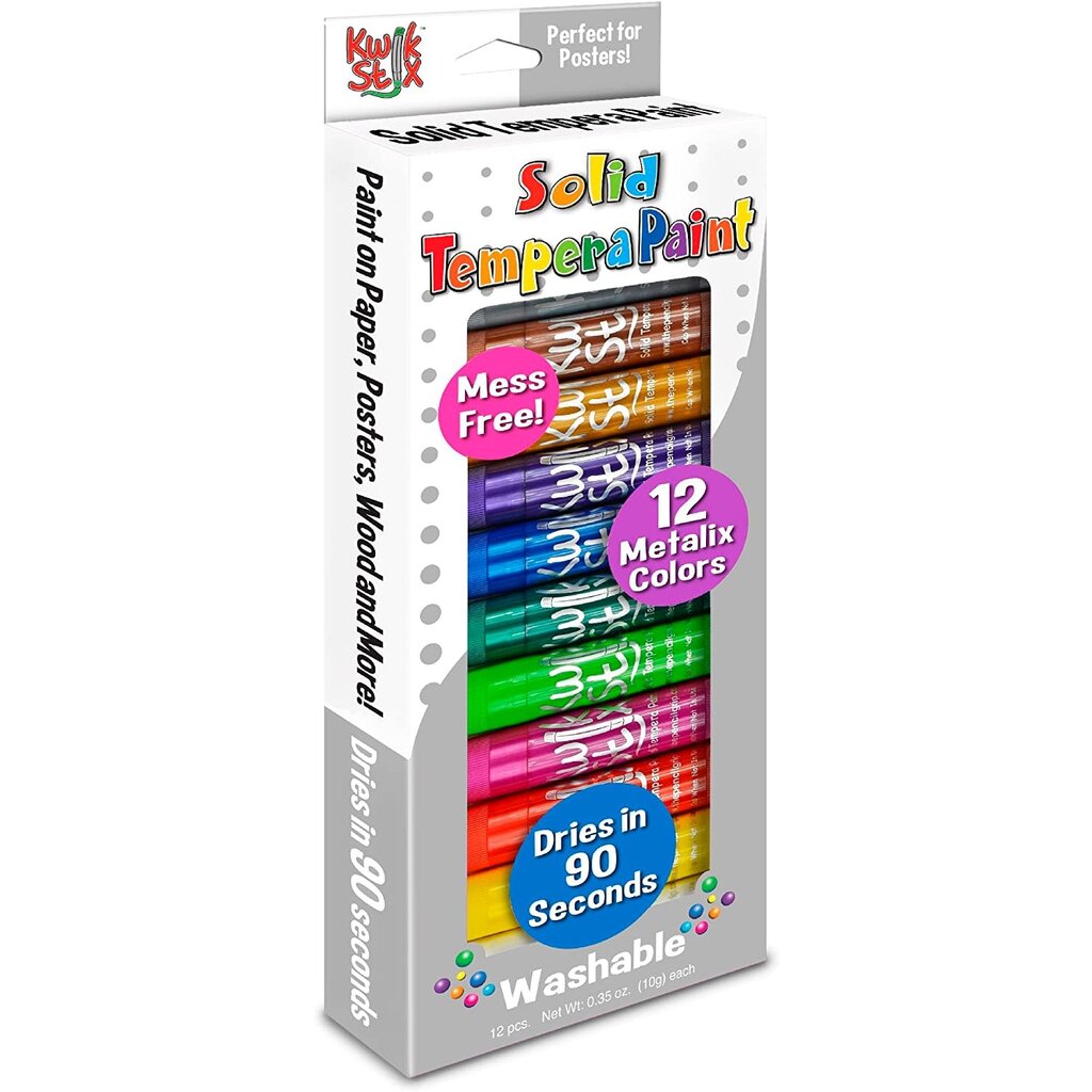 KWIK STIX KWIK STIX METALLIC COLORS 12 PACK*