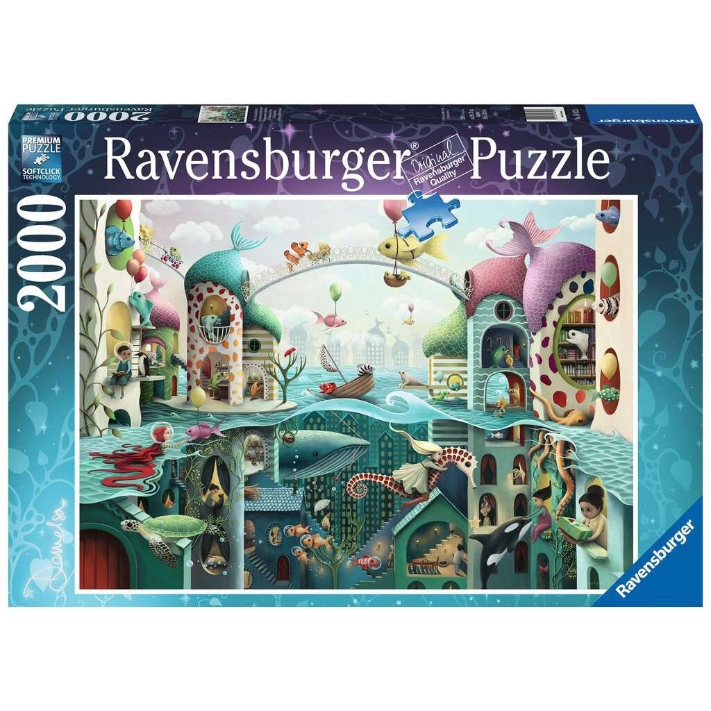 RAVENSBURGER USA IF FISH COULD WALK 2000 PC PUZZLE