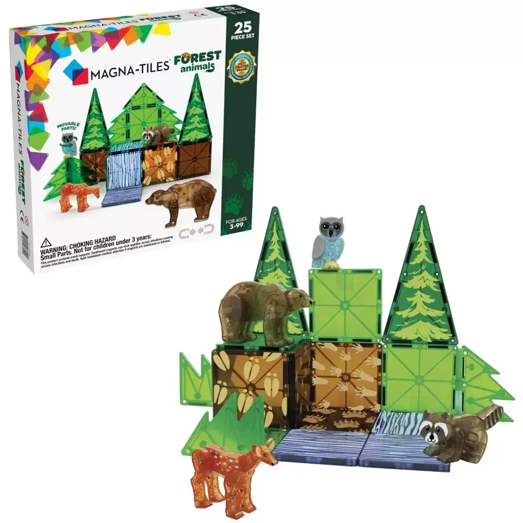 MAGNA-TILES MAGNA-TILES FOREST ANIMALS 25 PIECE SET