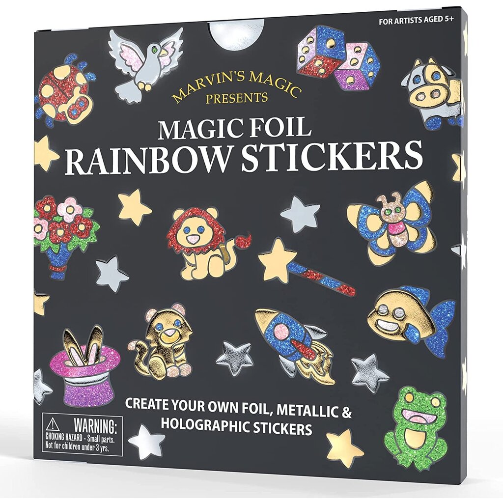 MARVINS MAGIC MAGIC FOIL RAINBOW STICKERS*