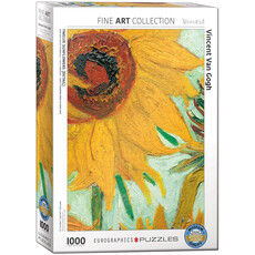 EUROGRAPHICS TWELVE SUNFLOWERS DETAIL 1000 PC PUZZLE