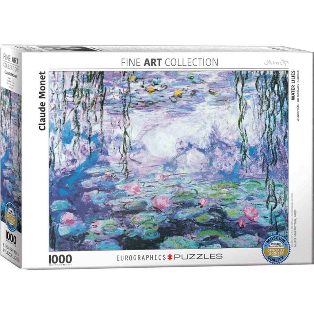 EUROGRAPHICS WATERLILIES MONET 1000 PC PUZZLE