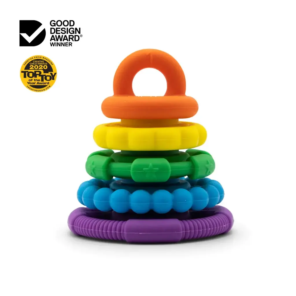 JELLYSTONE DESIGNS RAINBOW STACKER AND TEETHER