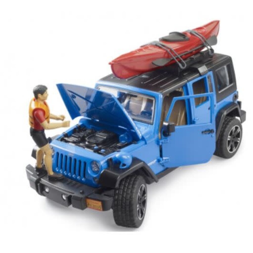 BRUDER TOYS AMERICA JEEP WRANGLER WITH KAYAK BRUDER