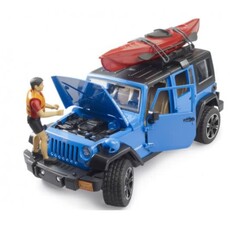 BRUDER TOYS AMERICA JEEP WRANGLER WITH KAYAK BRUDER