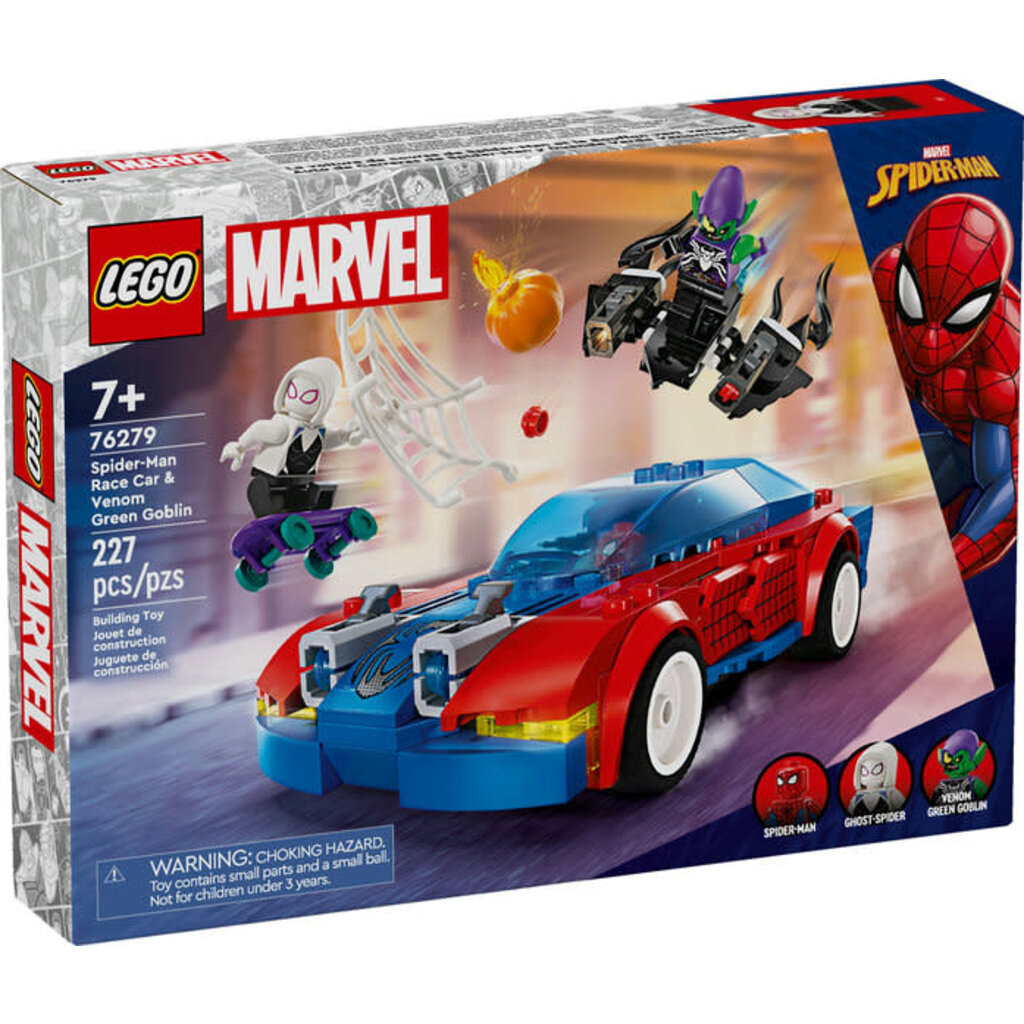 LEGO SPIDER-MAN RACE CAR & VENOM GREEN GOBLIN
