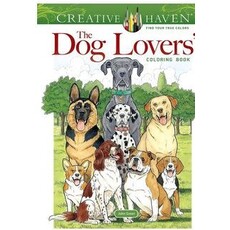 DOVER PUBLICATIONS CREATIVE HAVEN DOG LOVERS COLORING BOOK