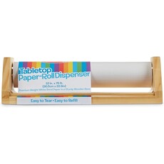 MELISSA AND DOUG WOODEN TABLETOP PAPER ROLL DISPENSER