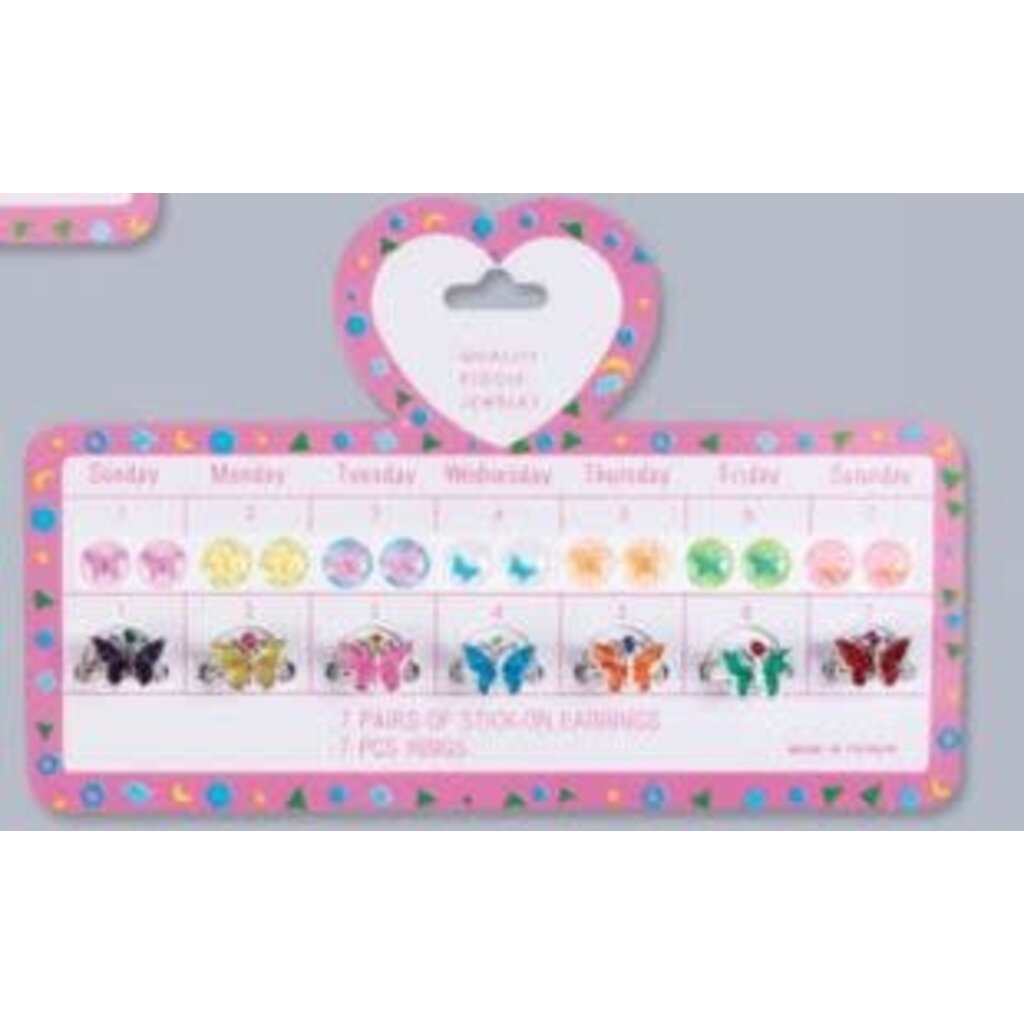 JEANNIES STICK ON EARRINGS & RINGS