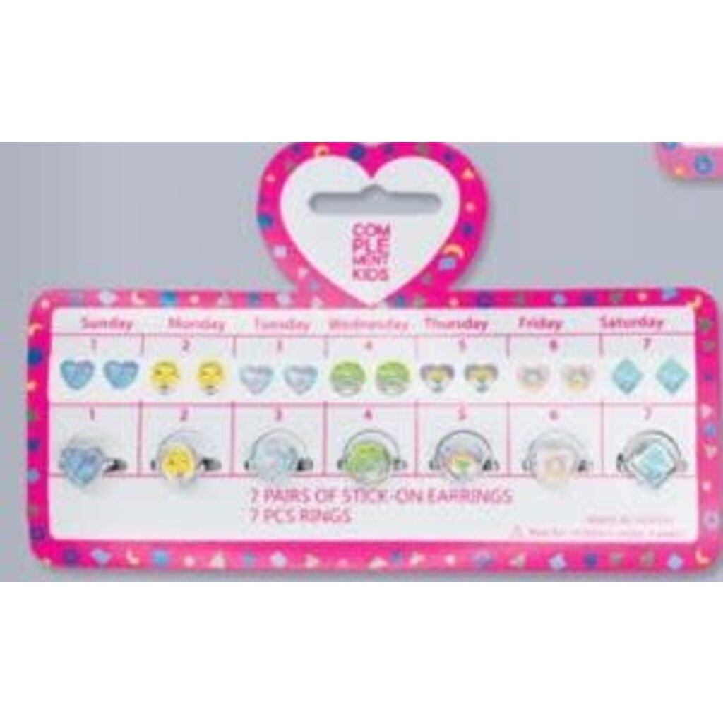 JEANNIES STICK ON EARRINGS & RINGS