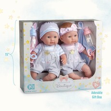 BERENGUER BOUTIQUE BABY DOLL TWINS GIFT SET
