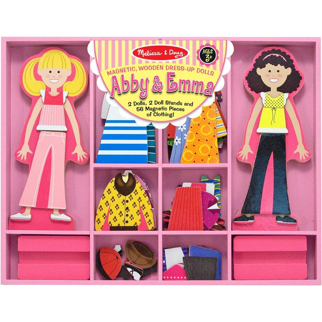 MELISSA AND DOUG ABBY & EMMA MAGNETIC DRESS-UP