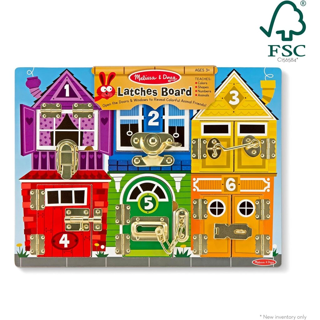 MELISSA AND DOUG LATCHES BOARD