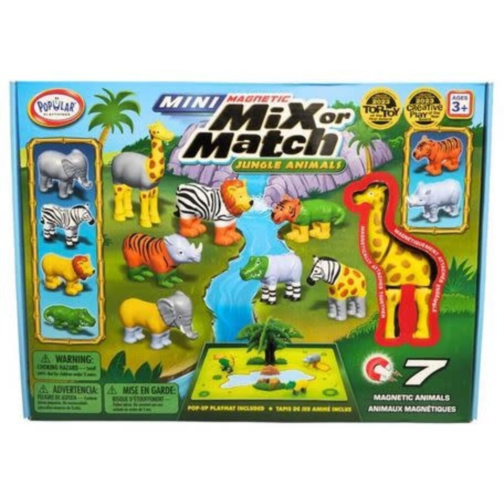 POPULAR PLAYTHINGS MINI MAGNETIC MIX OR MATCH JUNGLE ANIMALS