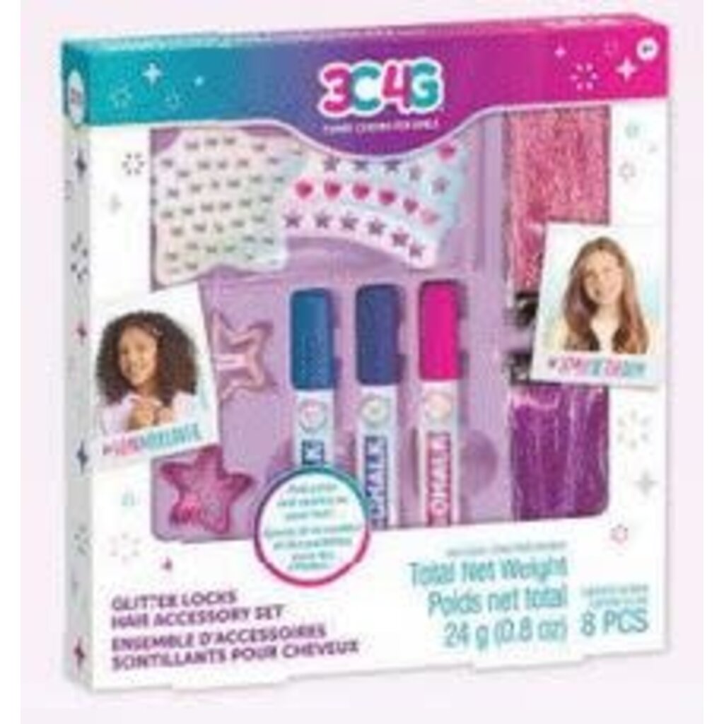 MAKE IT REAL GLITTER LOCKS HAIR ACCESSORY SET