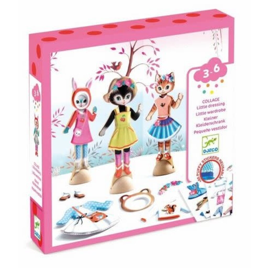 DJECO LITTLE WARDROBE COLLAGE