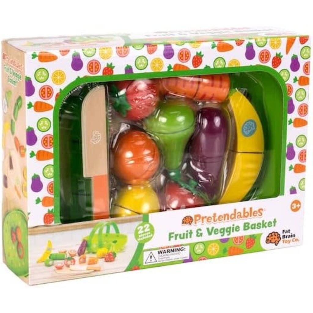 PRETENDABLES PRETENDABLES FRUIT & VEGGIE BASKET