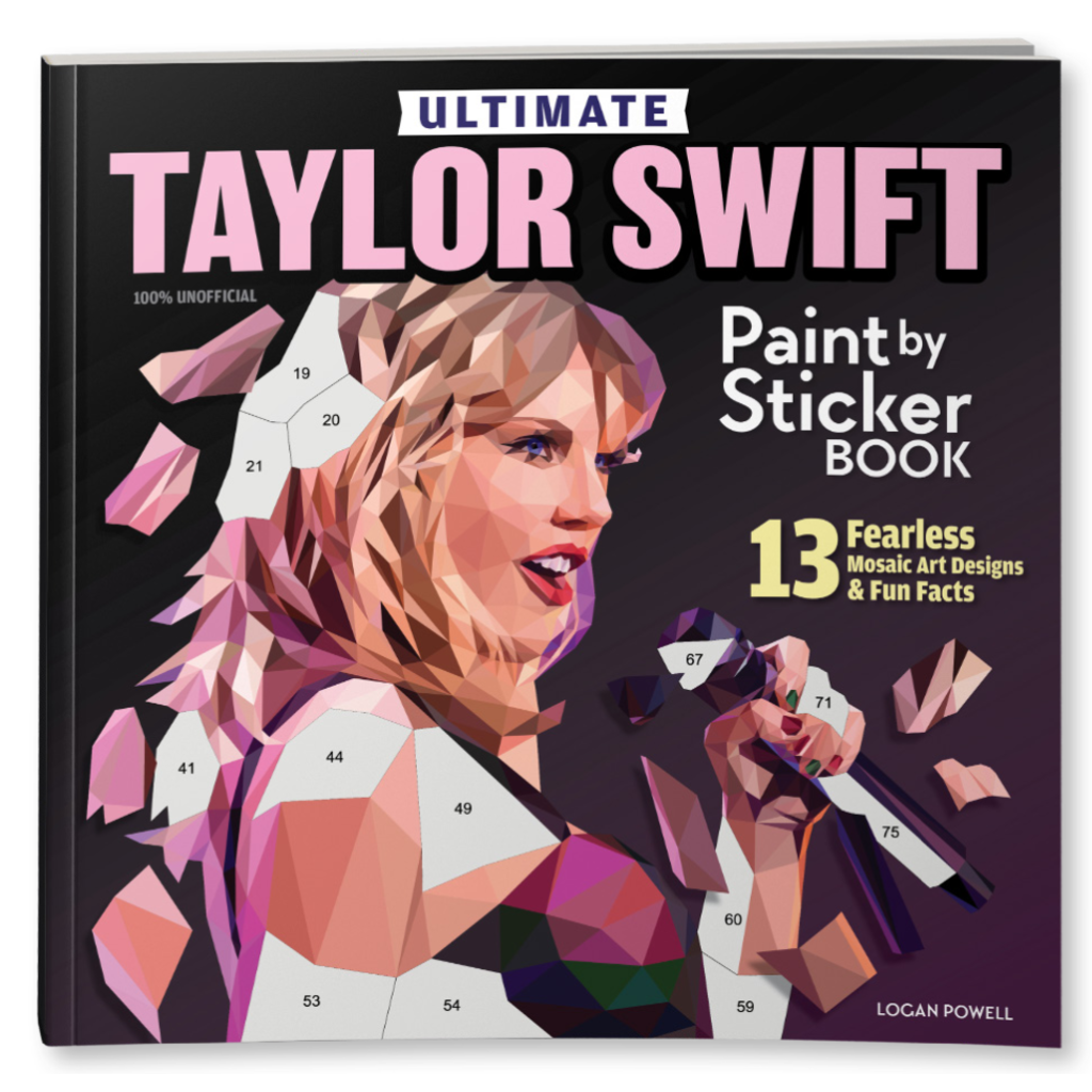 HAPPY FOX BOOKS TAYLOR SWIFT PAINT BY STICKER BOOK