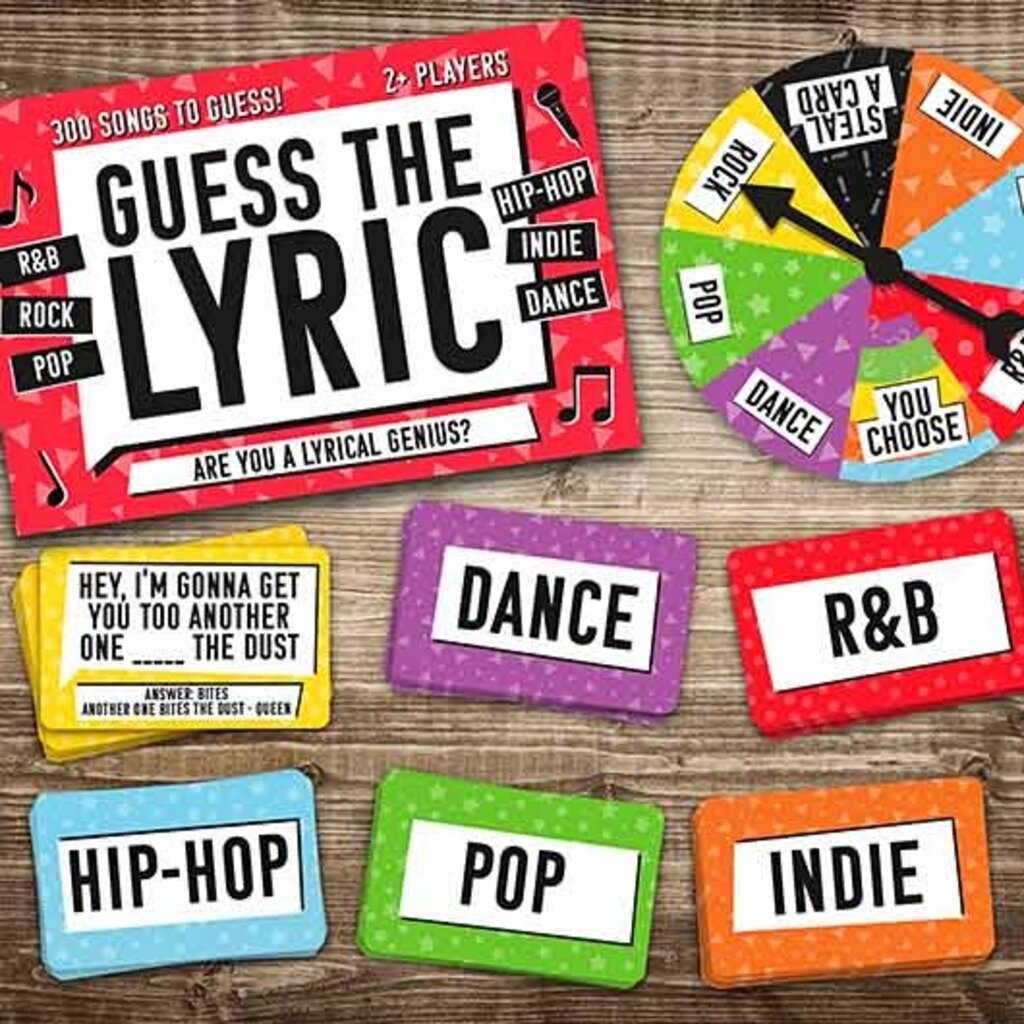 GIFT REPUBLIC GUESS THE LYRIC CARD GAME