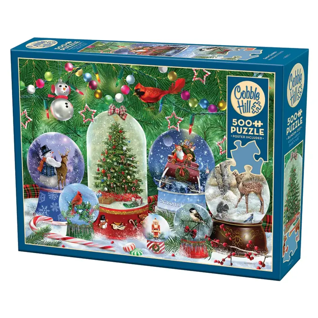 COBBLE HILL SNOW GLOBES 500 PC PUZZLE