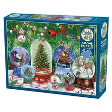 COBBLE HILL SNOW GLOBES 500 PC PUZZLE