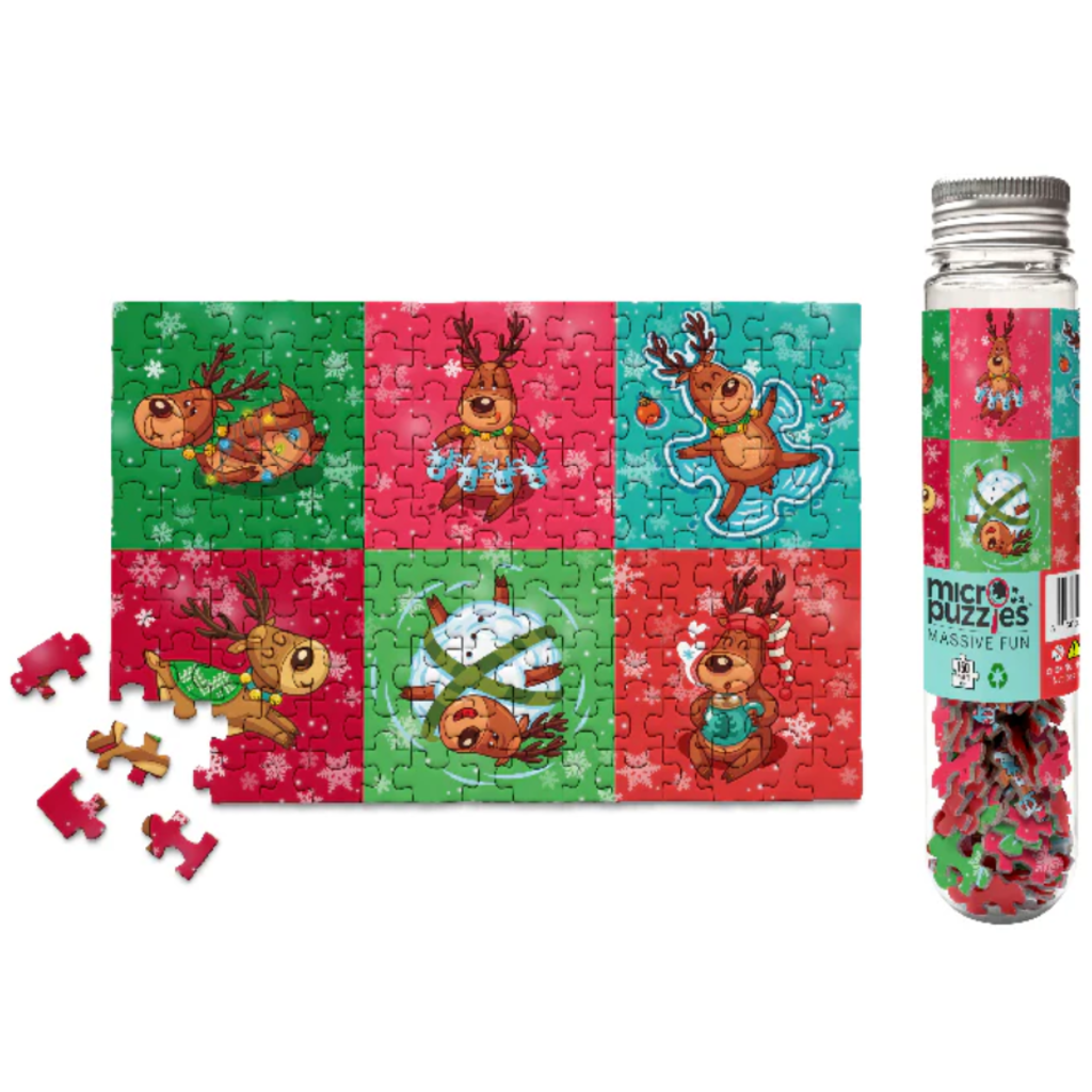 MICRO PUZZLES HOLIDAY REINDEER GAMES 150 PC MICROPUZZLES