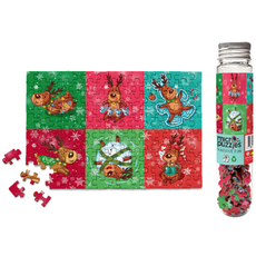 MICRO PUZZLES HOLIDAY REINDEER GAMES 150 PC MICROPUZZLES