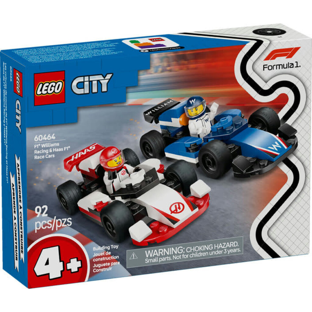 LEGO F1 WILLIAMS RACING & HAAS F1 RACE CARS
