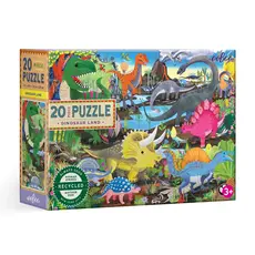 EEBOO DINOSAUR LAND 20 PC PUZZLE