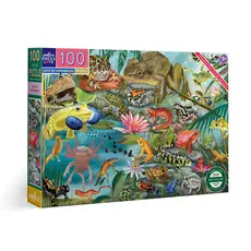 EEBOO LOVE OF AMPHIBIANS 100 PC PUZZLE