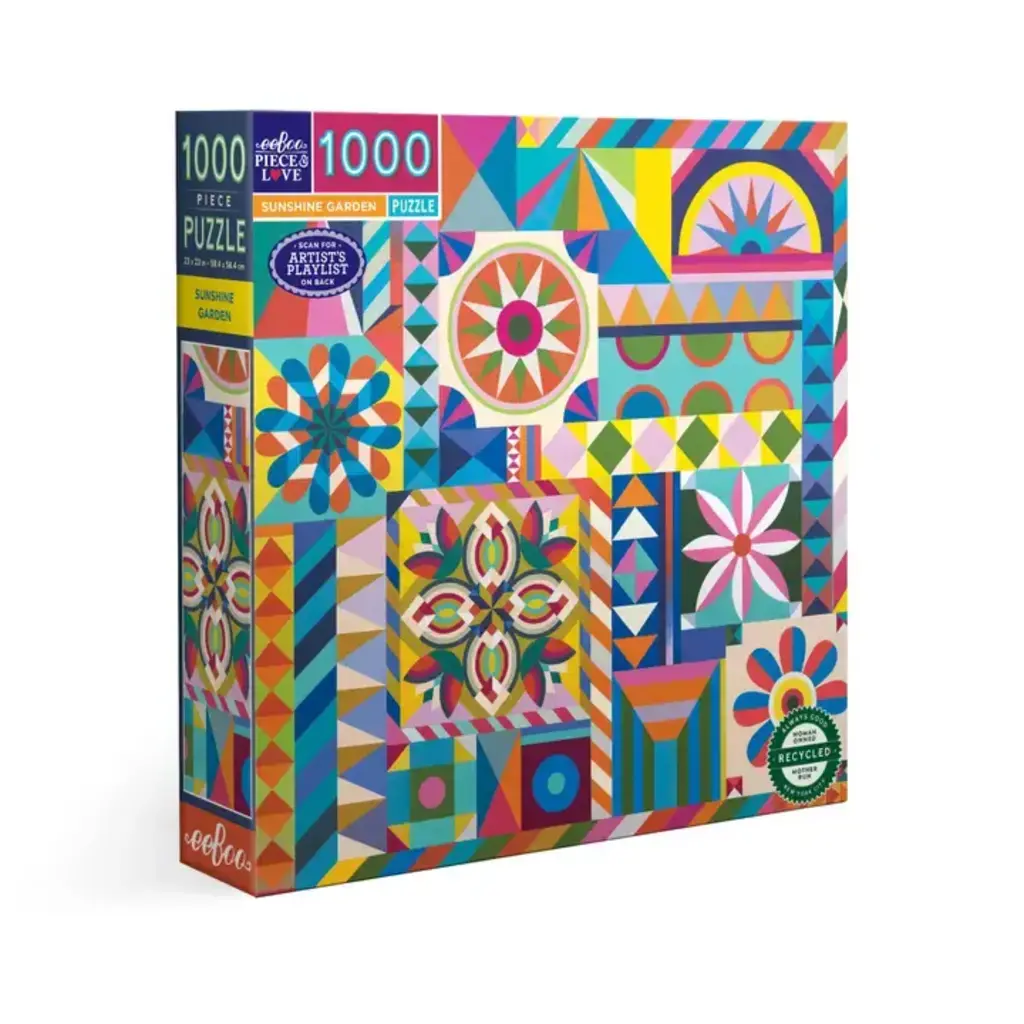 EEBOO SUNSHINE GARDEN 1000 PC PUZZLE