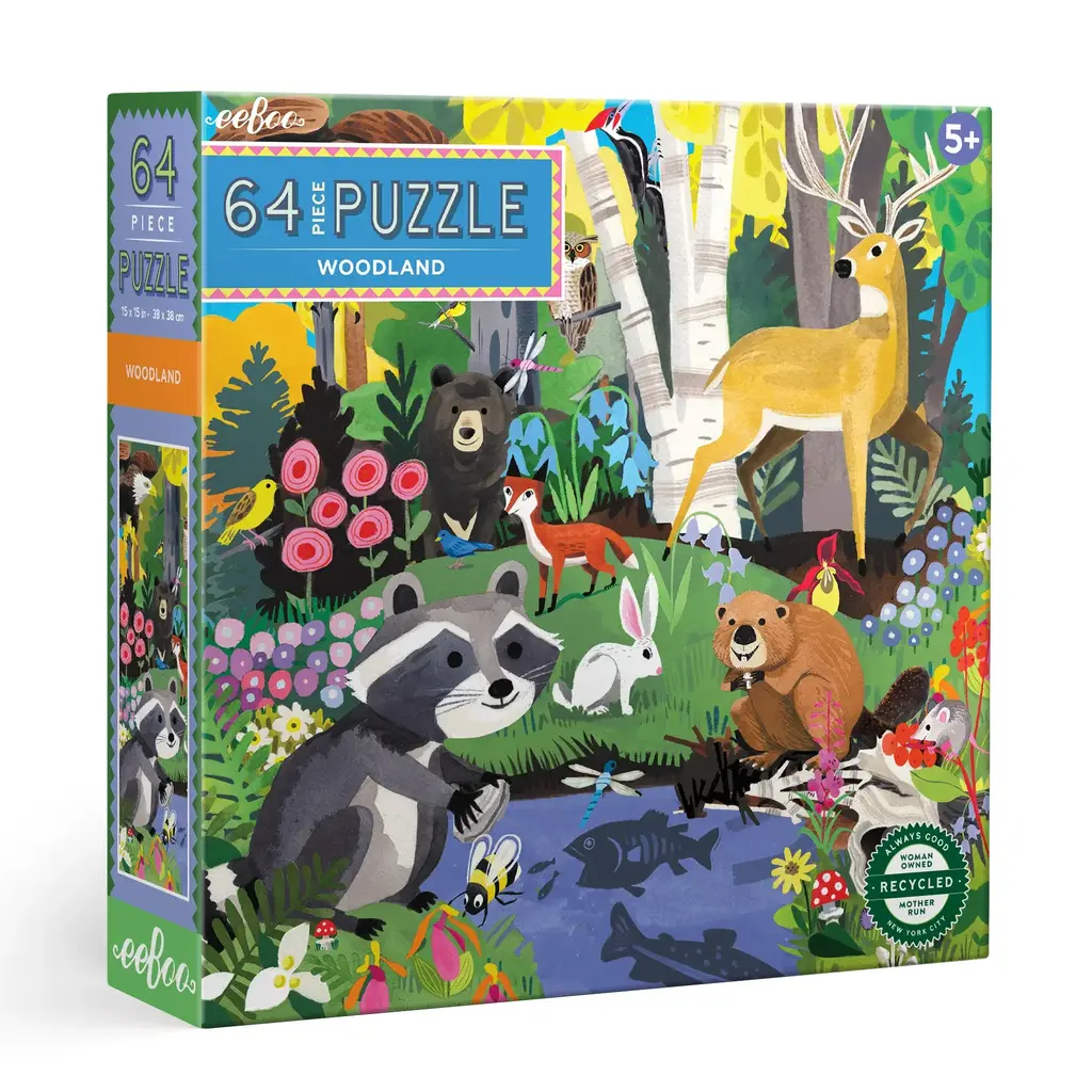 EEBOO WOODLAND 64 PC PUZZLE