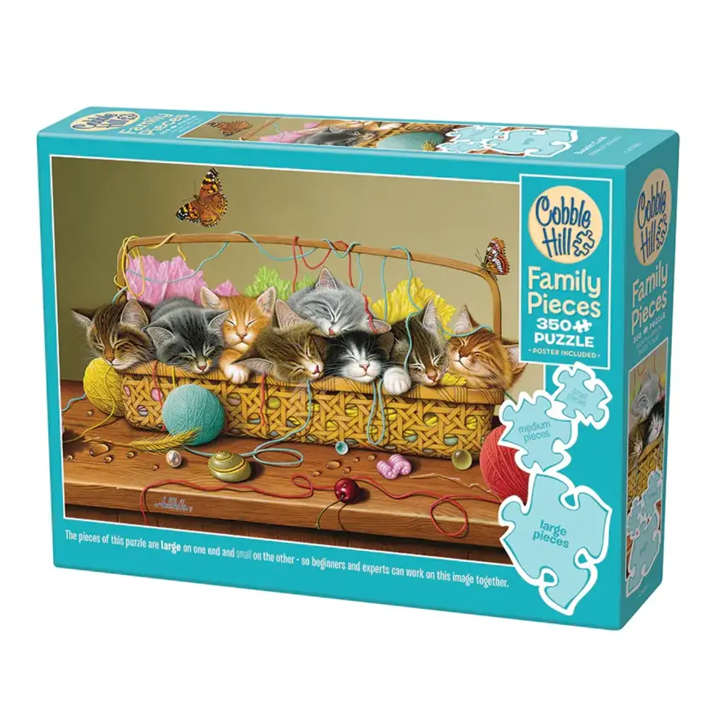 COBBLE HILL BASKET CASE FAMILY PIECES 350 PC PUZZLE