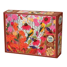 COBBLE HILL SPRINGTIME GOLDFINCHES 275 PC PUZZLE