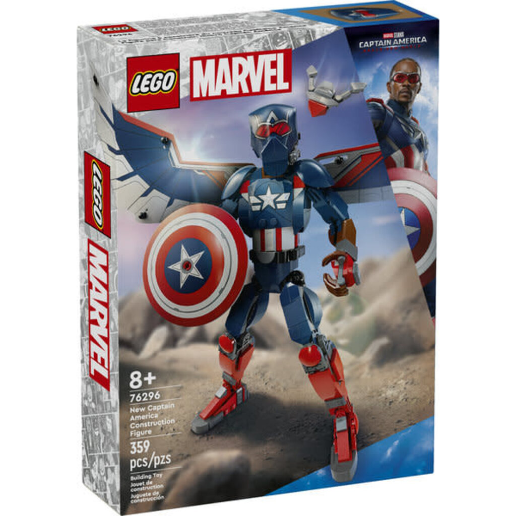 LEGO NEW CAPTAIN AMERICA CONSTRUCTION FIGURE